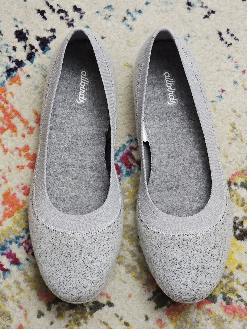 Allbirds Wool Breezers WB Shoes Women's 10.5 Ballet Flat Slip On Loafers Gray